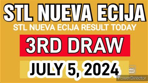 STL NUEVA ECIJA RESULT TODAY 3RD DRAW JULY 5, 2024 .